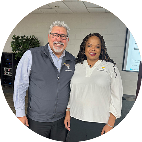 Erica Batts and Frank Ramirez