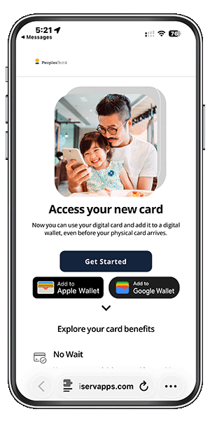 Phone with introduction web page